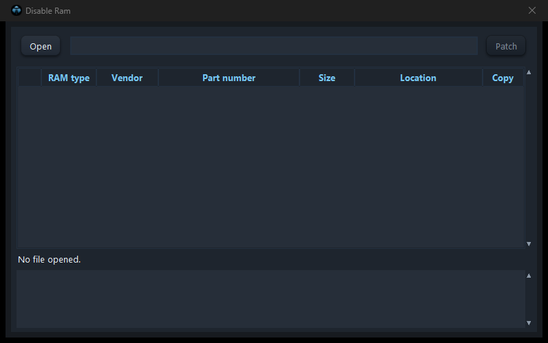 Disable Ram
