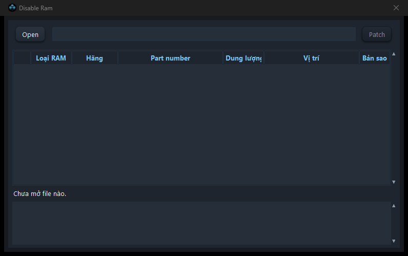 Disable Ram